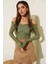 Madonna Çapraz Yaka Bluz Yeşil 2