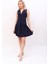 Klasik Yelek & Kısa Kloş Etek Takım-Lacivert 2