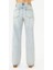 Kenarı Nakışlı Açık Mavi Denim Pantolon 5