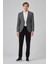 Erkek Gri Örme Slim Fit Mono Yaka Ceket 2