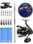Hazır Olta Seti Okuma Alaris Light Tele Surf 420CM 100-250GR Surf Kamışı &okuma Ceymar C-6000A 7+1bb Olta Makinesi 1