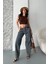 Baggy Kar Yıkama Eskitme Kahve Jeans Pantolon 1