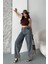 Baggy Kar Yıkama Eskitme Kahve Jeans Pantolon 5