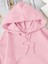 Kadın Baskılı Sweatshırt Kapüşonlu Oversize 3 Iplik Pamuklu 3