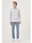 Erkek Lacivert Slim Fit Çizgi Desen Sert Spor Yaka Gömlek 3