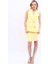 Abiye Yelek & Kısa Klem Etek Takım-Sarı 5