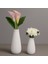 3D Baskı Dekoratif Seramik Vazo – Beyaz – 18/14CM 1