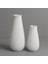 3D Baskı Dekoratif Seramik Vazo – Beyaz – 18/14CM 2