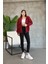 Kadın Genç Unisex Cepli Kapüşonlu Fermuarlı Sweatshirt Hırka 1