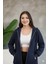 Kadın Genç Unisex Cepli Kapüşonlu Fermuarlı Sweatshirt Hırka 5