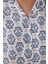 Açık Mavi Blue Flowers Uzun Kollu Gömlek Pijama Takımı 5