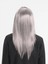 Platin Gri Gümüş Uzun Parti Peruğu 3
