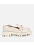 01AYH314700A400 KADIN Ekru Kalın Tabanlı Klasik Loafer 1