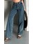 Baggy Kar Yıkama Yeşil Tint Jeans Pantolon 1