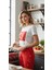 Kışlık Polar Kırmızı Kalp Desenli Pijama Tek Alt 1