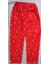 Kışlık Polar Kırmızı Kalp Desenli Pijama Tek Alt 3