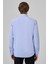 Erkek A. Mavi Slim Fit Italyan Yaka Gömlek 4