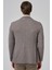 Erkek Kahve Örme Trend Desenli Slim Fit Mono Yaka Ceket 5