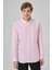 Erkek Pembe Regular Fit Düğmeli Yaka Gömlek 2