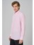 Erkek Pembe Regular Fit Düğmeli Yaka Gömlek 3
