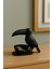 Siyah Kuş Figürlü 3D Kuruyemiş , Kahve Yanı Sunum , Takı Organizeri , Anahtarlık Çok Amaçlı 15 x 12 cm 7