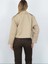 Zr Bej Renkli Oversize Bomber Crop Trençkot 5
