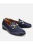 01AYH312430A680 KADIN Deri Lacivert Tokalı Klasik Loafer 2