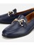 01AYH312430A680 KADIN Deri Lacivert Tokalı Klasik Loafer 3