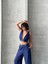 Crop Pantolon Keten Takım S255012 6