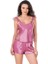 Arias Closet Gül Kurusu Saten Babydoll Şort Takımı 1