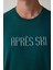 Yeşil Erkek Ski Ekoseli Bisiklet Yaka Pijama Takımı 4