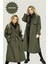 Oversize Uzun Trenç-Haki 2