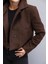 Kahve Kısa Kaşe Ceket 2