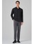 Erkek Siyah Basic Düz Desen Italyan Yaka Slim Fit Gömlek 2