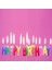 Rengarenk Happy Birthday Yazılabilen Doğum Günü Mumu 4