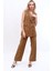 Blazer Yelek & Bol Paça Pantolon-Camel 5