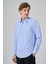 Erkek A. Mavi Slim Fit Sert Yaka Gömlek 2