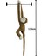 Sarılan Maymun Peluş Oyuncak, Kapıya Asılan Maymun Peluş, Elleri Cırt Cırtlı Maymun 130CM Kahve 4