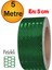 Yapışkanlı 5 Metre Koyu Yeşil Renk Şerit Bant Gece Parlayan Reflektörlü 5 cm Reflektif Ikaz Bandı. 1