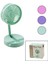 Mini Fan W-1630-A SDR-B07 M.üstü Vantilatör USB Şarjlı Katlanır Fan=12.5cm - Ayak=12.5cm 180 Derece Ayarlı Telefonluklu (4887) 1