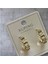 Kadın Çelik Küpe Paslanmaz Çelik Gold Küpe Taşlı Xupıng Jewelry Gold Kaplama Zincir Halka Küpe Kadın Zirkon Taşlı Kararmaz Bağlantı Desenli Huggie Lüks Takı 4
