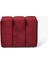 Yarmalı Puff Bordo 1