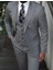 Özel Tasarım Italyan Kesim Blazer Erkek Takım Elbise Gri 1
