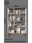 % 100 Mdf Kitaplık 8 Bölüm 4 Raf Soft Beyaz- Ceviz 180 cm Cabinse 3