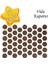 Yapışkanlı Vida Gizleme Yapıştırma Vida Tapası TIPASI(100 Adet) - Ceviz 1