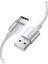 Örgülü USB Type-C Şarj ve Kablosu, Beyaz, 2 Metre 3