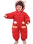 Bebek Fermuarlı Kozmonot Tulum Kırmızı 100 Beden 1