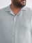 Yeni Sezon Büyük Beden Resort Yaka Kısa Kollu Müslin Erkek Gömlek 3
