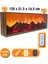 Dekoratif Elektrikli Yapay Şömine - 120 x 31.5 x 16 cm - Farklı Renk Modları,kumandalı, Bluetooth Ses 1