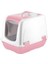 Mikopet Küçük Kapalı Kedi Tuvaleti Pembe 1